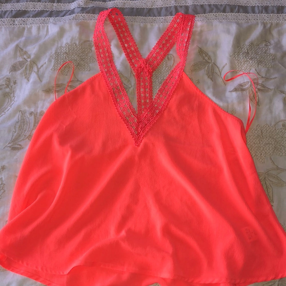 Neon pink Summer top!